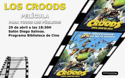 El próximo lunes proyección de “Los Croods, una nueva era” en el ciclo Cine en la Biblioteca