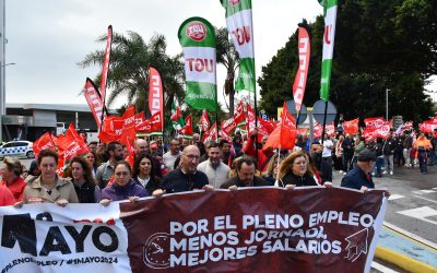 Autoridades sanroqueñas, en las manifestaciones por el Primero de Mayo en Algeciras y Cádiz