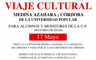 La Universidad Popular programa un viaje cultural a Córdoba el 17 de mayo