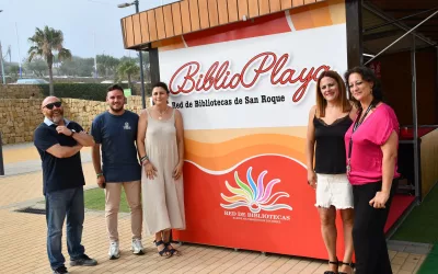 Biblio-playa vuelve a prestar su servicio en Torreguadiaro