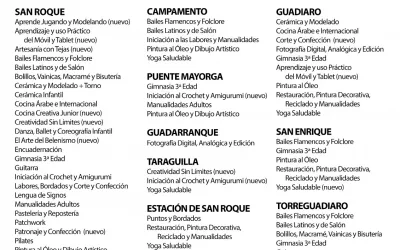 Desde el día 9, inscripciones de los Talleres la Universidad Popular