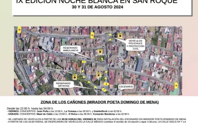 Cortes de tráfico con motivo de la Noche Blanca