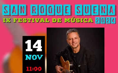 “San Roque Suena” arranca el jueves 14 con un espectáculo para estudiantes del cantautor Juan Luis Pineda