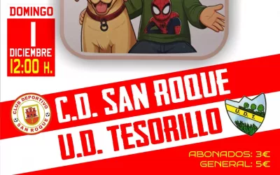 Este domingo, partido entre el San Roque y el Tesorillo, cuya recaudación se destinará al niño Óliver