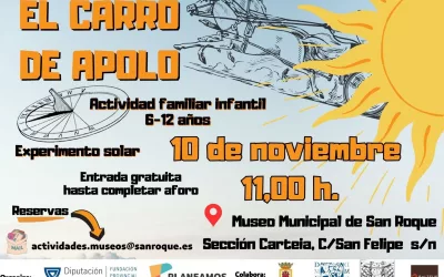 Taller infantil para aprender a hacer un reloj de sol, el domingo 10 en el Museo Carteia