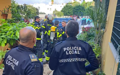 Un herido grave con quemaduras en un incendio en San Enrique