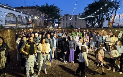 Mucha animación en la jornada del domingo en el Belén viviente de la Estación