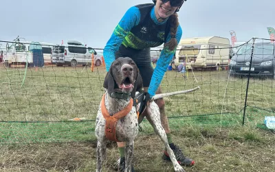 Paula Rebollo, subcampeona de España de Mushing