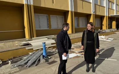 Visita a obras de mejoras en el C.E.I.P Gabriel Arenas