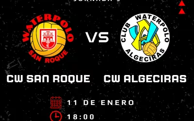Duelo comarcal en la Piscina Municipal entre el Waterpolo San Roque y el CW Algeciras