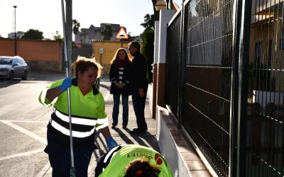 Visita a trabajos de pintura en el CEIP Sagrado Corazón