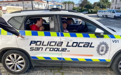 Usuarios de Asansull, en unas jornadas con la Policía Local