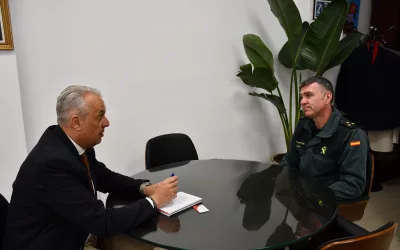 Despedida al capitán de la Guardia Civil Alberto Gutiérrez