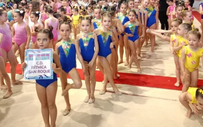 El Rítmica San Roque logra cinco medallas en la primera jornada del Circuito Diputación