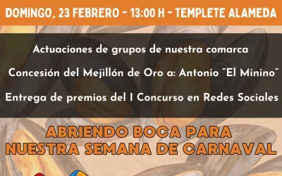 “Mejilloná popular”, el 23 de febrero en la Alameda sanroqueña