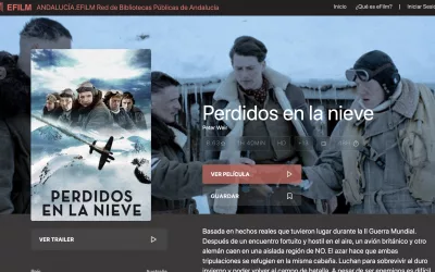 Bibliotecas colabora con Andalucía EFilm, que permite disfrutar de películas gratis por streaming