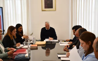 Reunión para seguimiento de obras y actividades