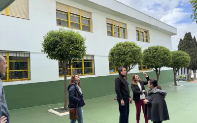 Trabajos de pintura en el Ceip Apolinar