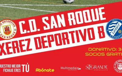 El CD San Roque buscará la victoria este domingo en su campo recibiendo al Xerez Deportivo FC