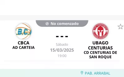 Duelo comarcal para Centurias, este sábado en Algeciras