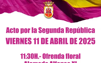 Acto por el Día de la República, el viernes 11 de abril