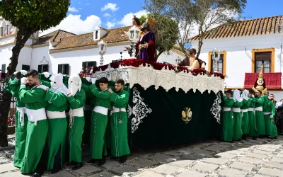 Participación de la Venerable Cofradía de Nuestro Padre Jesús en la Oración del Huerto y Santísima Virgen del Mayor Dolor en la Procesión Magna