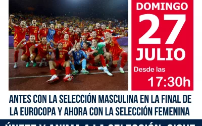 Este domingo, pantalla gigante en la Plaza de las Constituciones para apoyar a la selección femenina