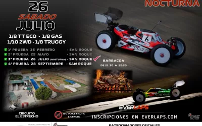 Este sábado, tercera prueba del Campeonato Comarcal RCCUP Modelestrecho