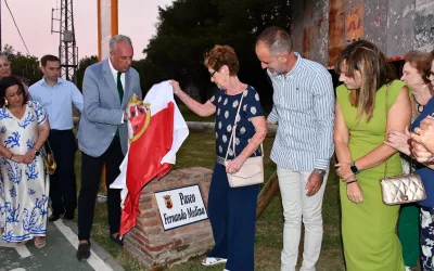 El carril bici de la Estación ya lleva el nombre de “Paseo Fernando Medina”
