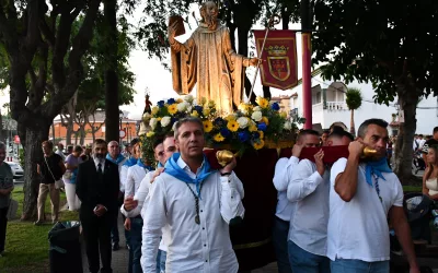 Procesión de San Bernardo por las calles de la Estación de San Roque
