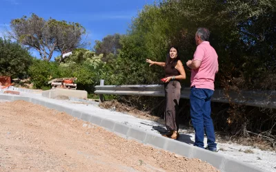 Trabajos de acerado, alumbrado y aparcamientos en la Avenida El Conchudo