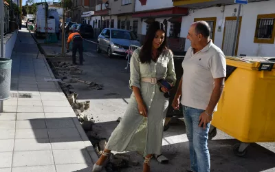 Visita a las obras de mejora en Barrio Alto de Estación