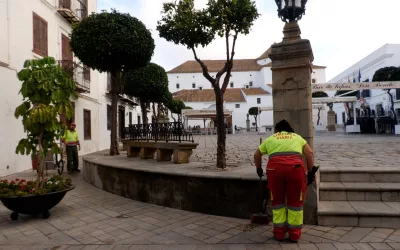 Limpieza especial en el Conjunto Monumental de San Roque