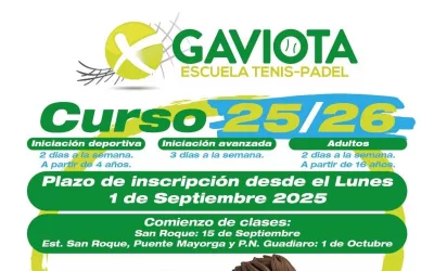 Abierto el plazo de inscripción para el nuevo curso de tenis-pádel 2025/26