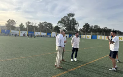 Visita al campo de fútbol San Bernardo de la Estación