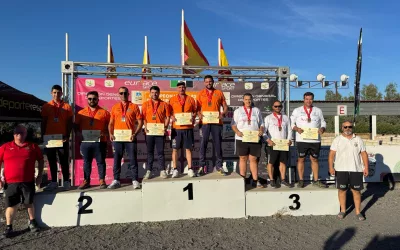 El equipo de Carlos Torres finaliza tercero en el Campeonato de España de foso olímpico en Extremadura