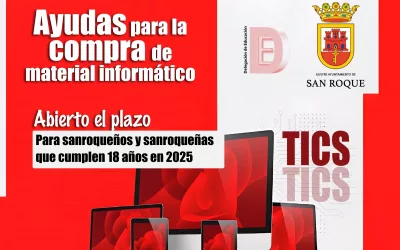 Plazo extraordinario para presentar documentación de las ayudas para material informático