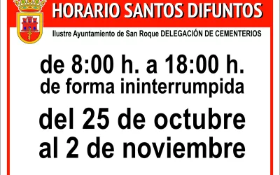 Horarios especiales en los cementerios por la festividad de Tosantos 2025