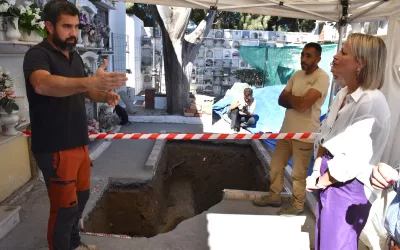 Hallan en el Cementerio de San Miguel los restos de un represaliado por el franquismo