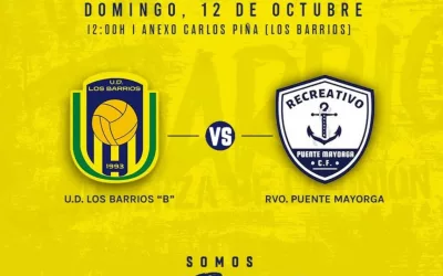 Derbi en el San Rafael, que enfrenta al Recreativo Puente con el filial barreño