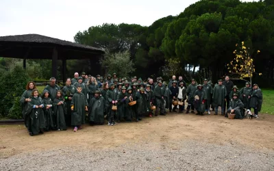 Ni la lluvia pudo con la Jornada de Campo para recoger setas en el Pinar del Rey