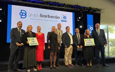 El alcalde, en el 50 aniversario de Grupo Barberán