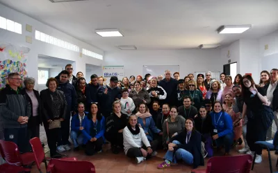 Acto de concienciación y reivindicación por el 25N en Puente Mayorga
