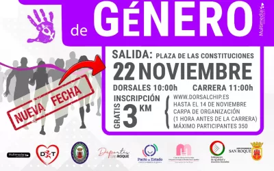 Debido a la lluvia, se aplaza al día 22 la VI Carrera Popular “San Roque corre contra la violencia de género”