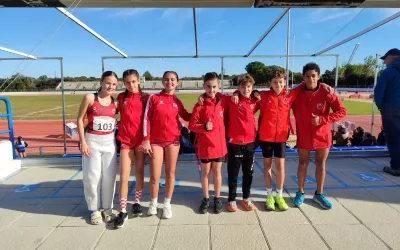 Excelente papel de los siete atletas de San Roque que participaron en el Andaluz Occidental Sub14