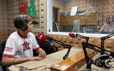 El joven Alfonso García, oro en jiu-jistu, entrevistado en Canal San Roque