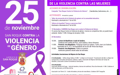 Presentados los actos con motivo del 25 N en San Roque