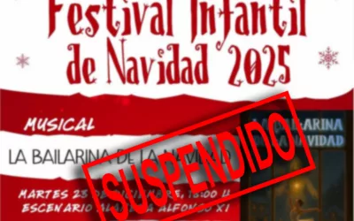 Suspendido, debido a la lluvia, el Festival Infantil de Navidad