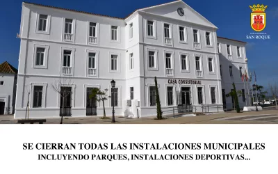 Cerradas las instalaciones municipales por la previsión de fuertes lluvias