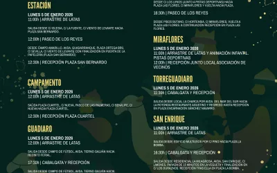 Las barriadas recibirán a los Reyes Magos de Oriente